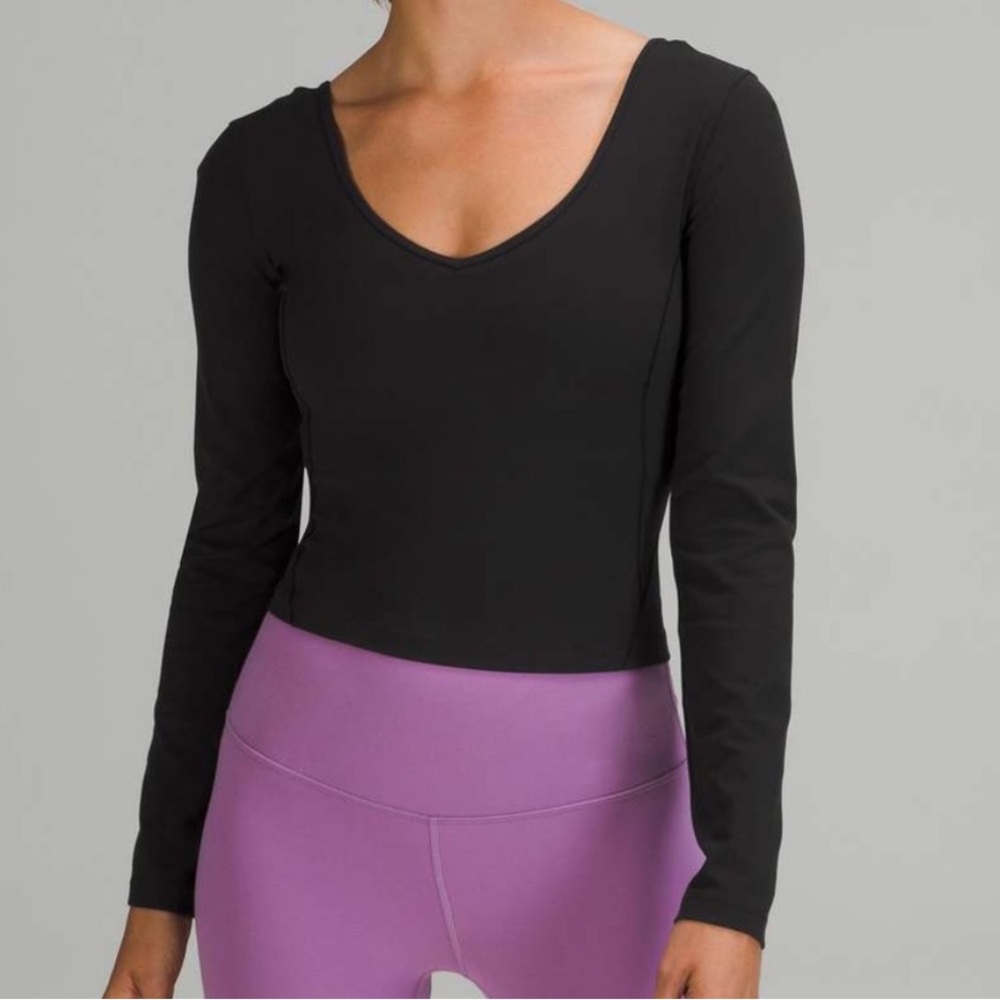 Lululemon align long sleeve top black